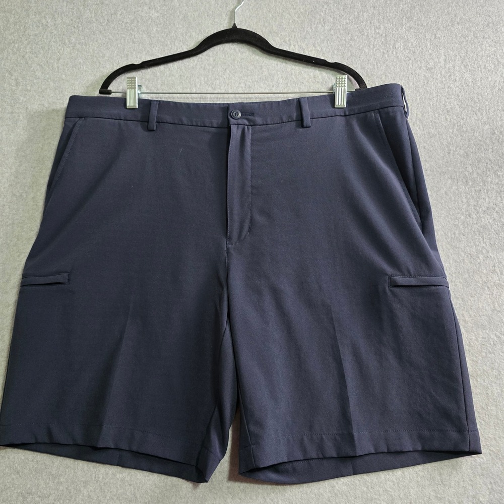 ProTour Mens Golf Shorts Navy Blue Stretch Performance Flat Front Size 40